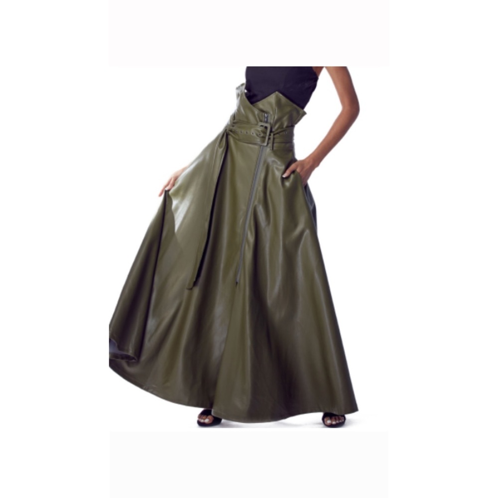 Vegan leather skirt